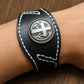 Handcrafted Scripture Leather Bracelet with Cross | Choose from 5 Verses