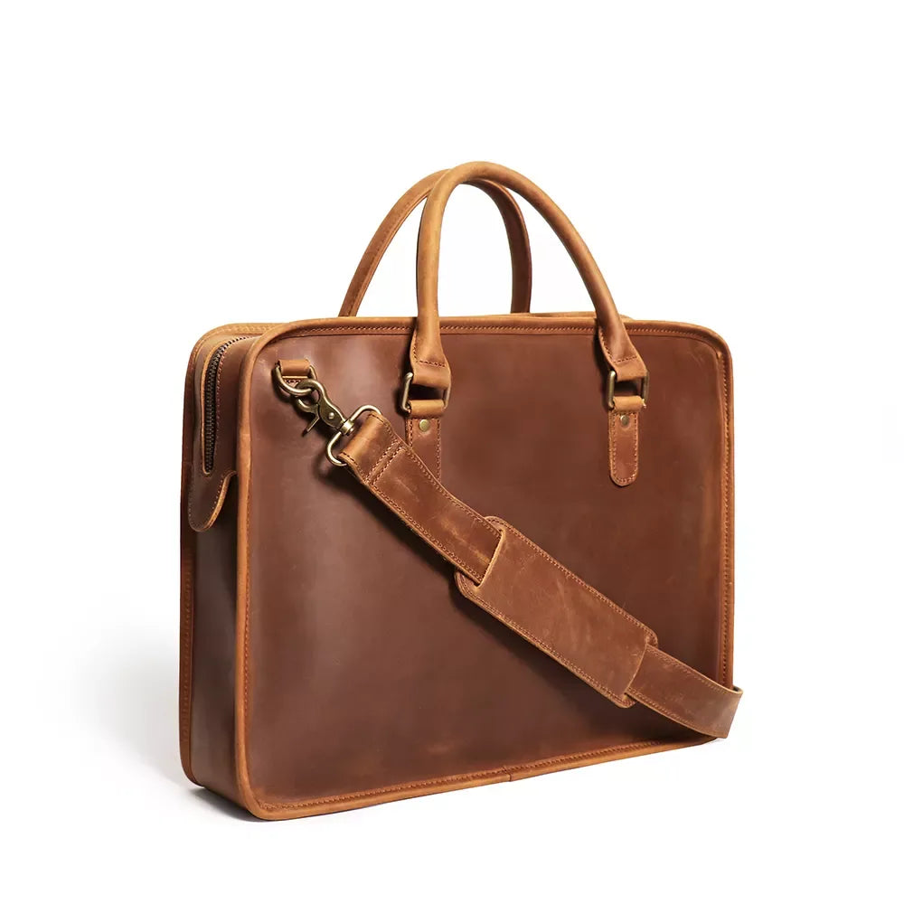 Henley | Vintage Laptop Briefcase — view 1