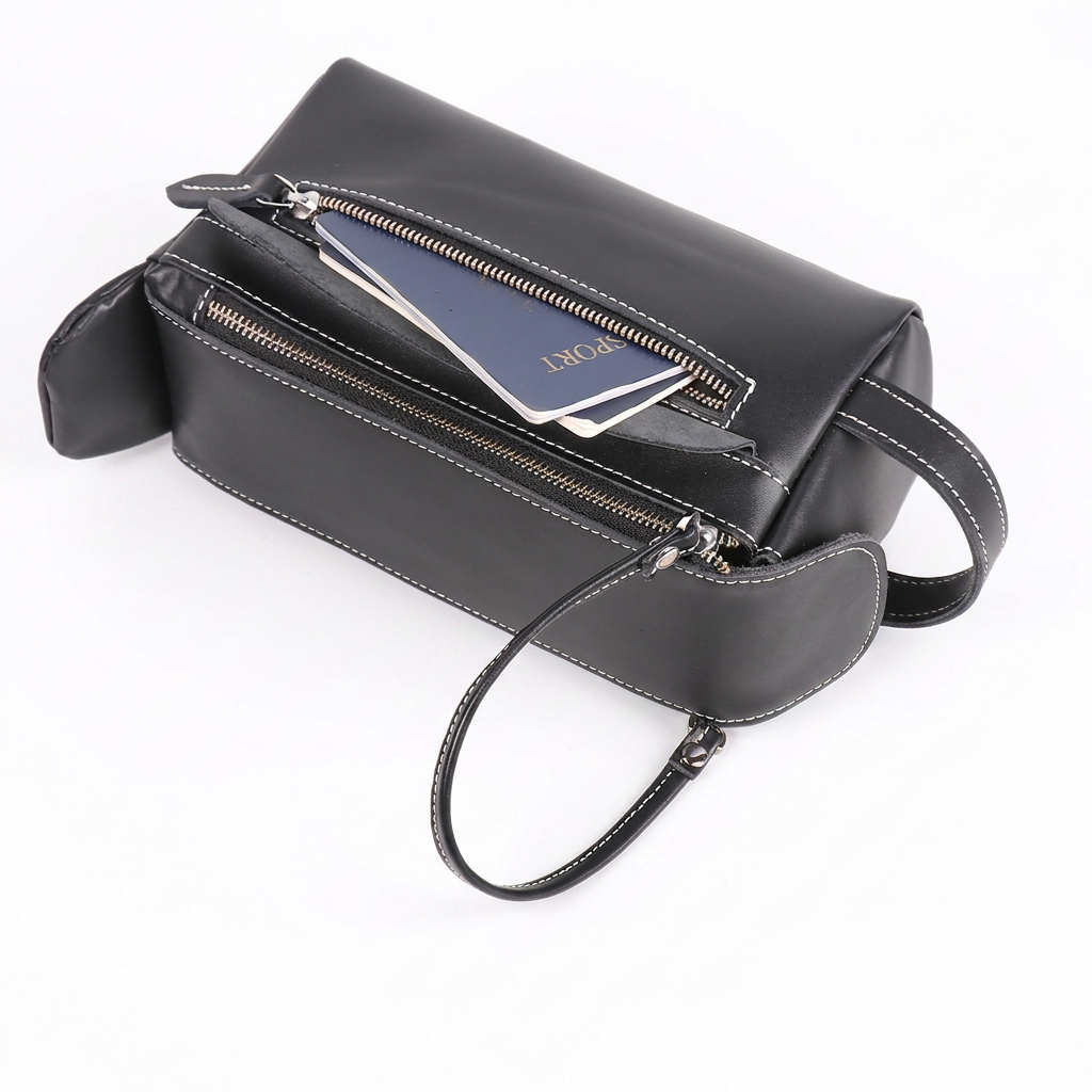 Harbor | Black Travel Toiletry Bag — view 8