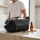 Harbor | Black Travel Toiletry Bag