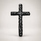 Hand-Carved Ziguangtan Wood Cross Necklace