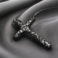 Hand-Carved Ziguangtan Wood Cross Necklace