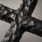 Hand-Carved Ziguangtan Wood Cross Necklace