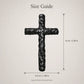 Hand-Carved Ziguangtan Wood Cross Necklace