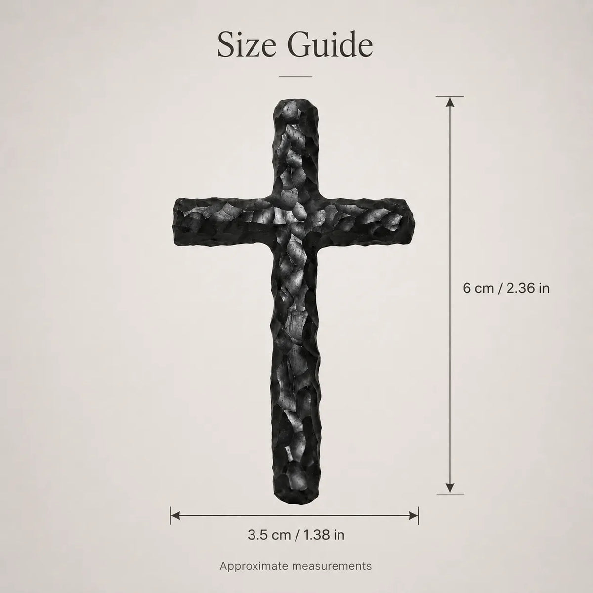 Hand-Carved Ziguangtan Wood Cross Necklace